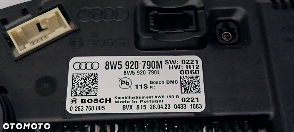 LICZNIK ZEGAR AUDI A4 B9 QUATTRO 8W5920790M - 2
