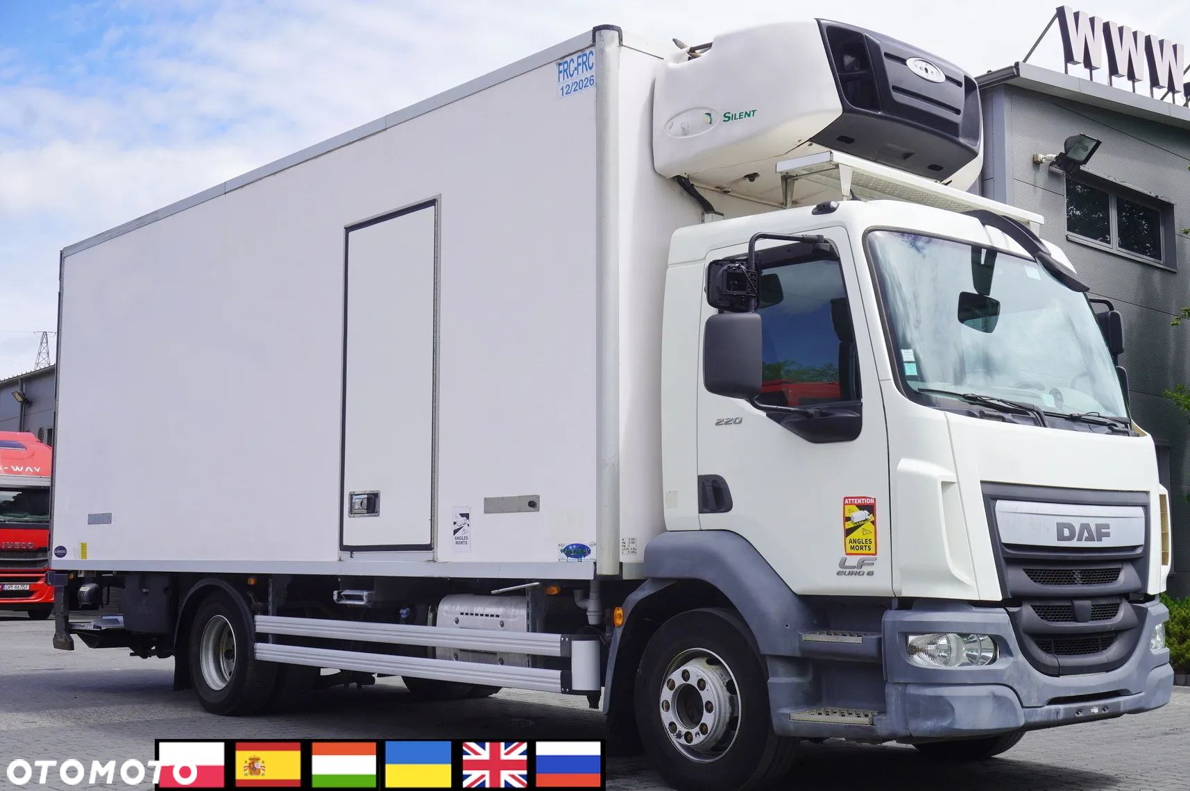 DAF LF 220 / Chłodnia 16 EPAL Multitemp / Carrier supra 1150 MT / winda Palfinger 1500 kg - 1