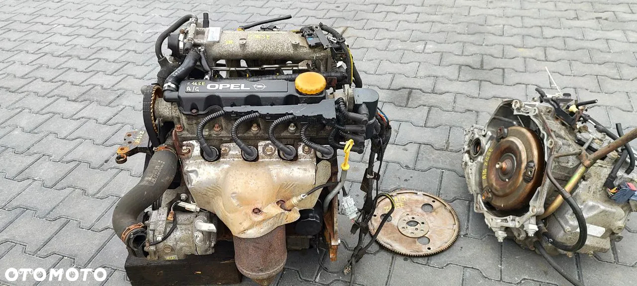 SILNIK SKRZYNA BIEGÓW Z16SE 1.6 ASTRA G MERIVA KOŁO ZAMACHOWE SPRĘŻARKA KLIMATYZACJI - 3
