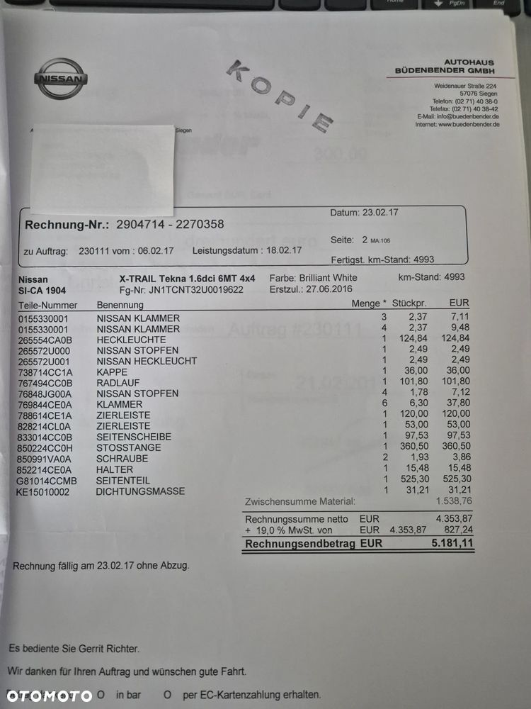 Nissan X-Trail 1.6 DCi Tekna 4WD EU6 - 26