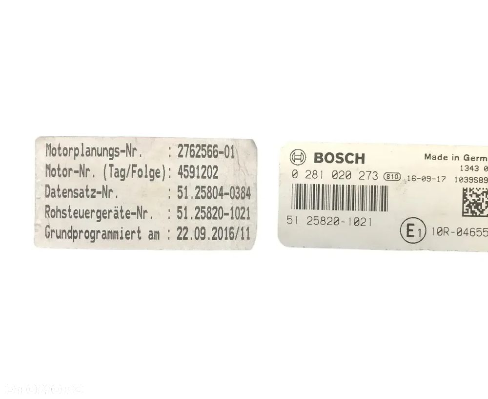 STEROWNIK KOMPUTER MODUŁ SILNIKA MAN TGX  0281020273 0 281 020 27351 25820-1021 - 3