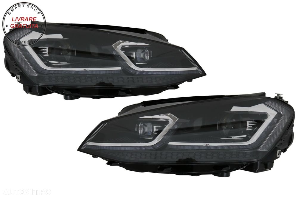 Faruri LED VW Golf 7 VII (2012-2017) Facelift G7.5 R Line Look cu Semnal Dinamic- livrare gratuita - 2