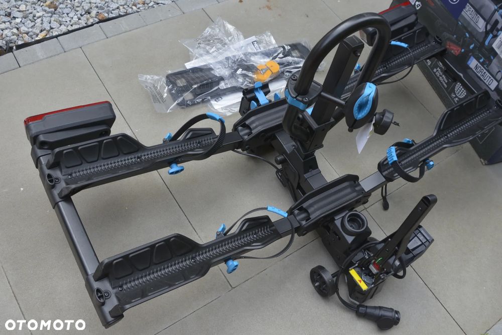 Bagażnik rowerowy na hak holowniczy NORAUTO E-FIT 200-2 na 2 rowery kompatybilny z rowerem elektrycznym - 12