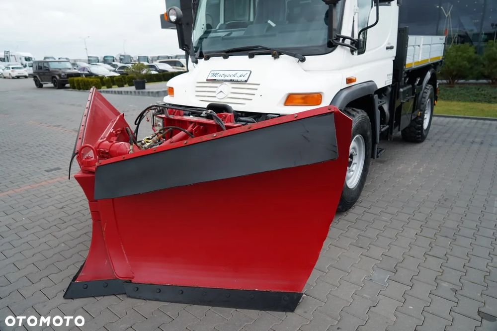 Mercedes-Benz UNIMOG  U300 / 4X4 / WYWROTKA 3 STRONNA / PŁUG / KOMUNALNY / HYDROZŁĄCZA / EPS + SPRZĘGŁO - 12
