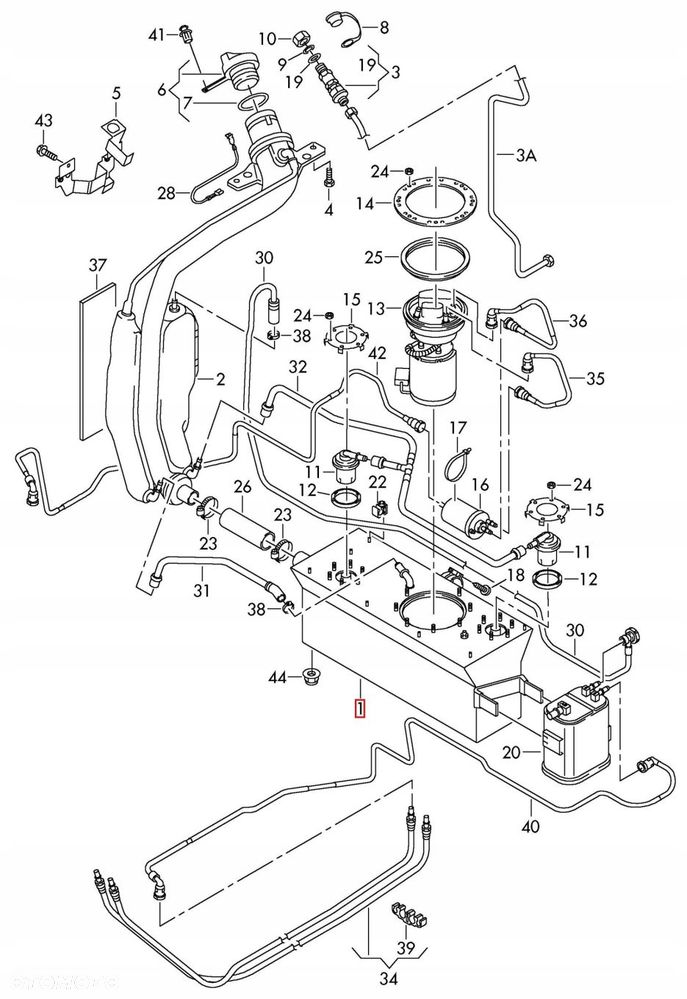 ZBIORNIK PALIWA VW TOURAN 1T3 LIFT 1.4 TSI 1T0201075H - 8