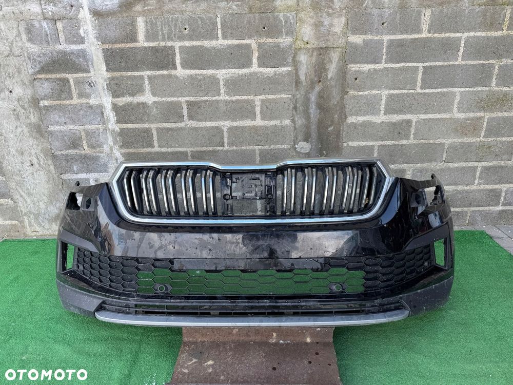 SKODA KADIAQ I LIFT 565 21- GRILL CHROM ZDERZAK PRZÓD EU ORG ŁADNY