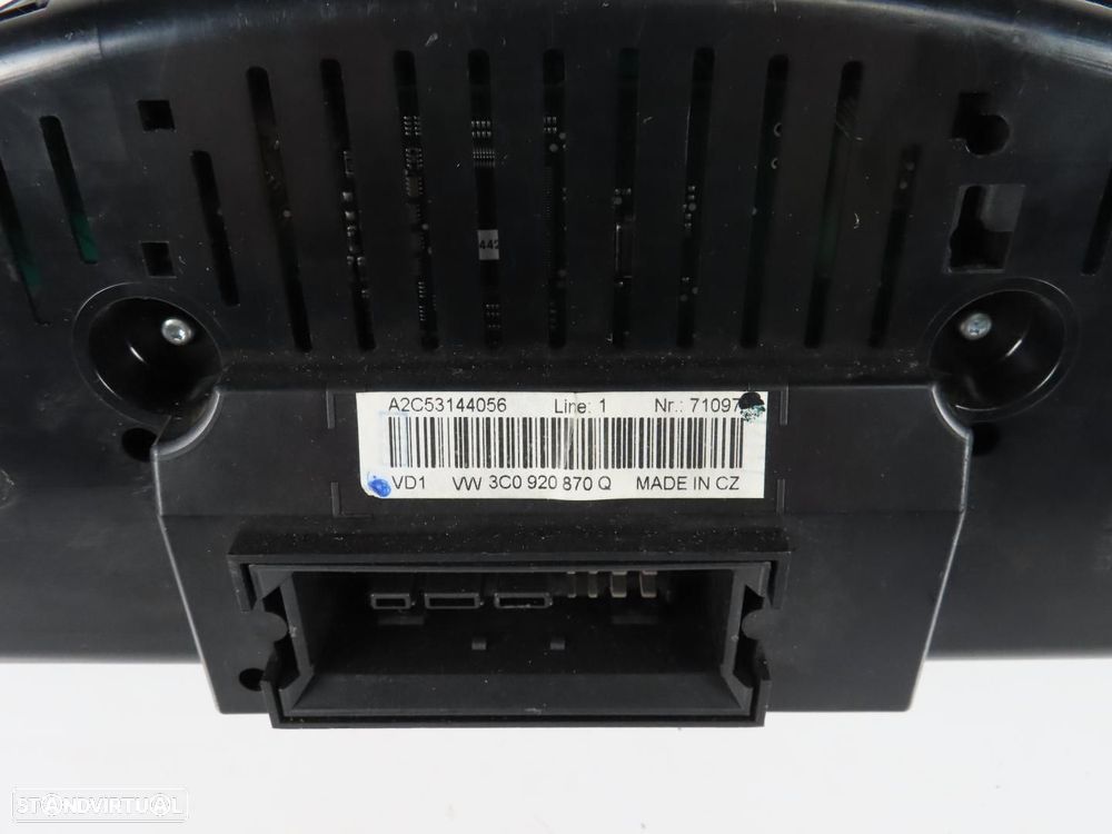 Conta-Quilómetros / Painel de Instrumentos / Quadrante Usado / Original VW PASSA... - 3