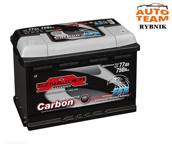 Akumulator SZNAJDER Carbon 77Ah 750A START-STOP!!