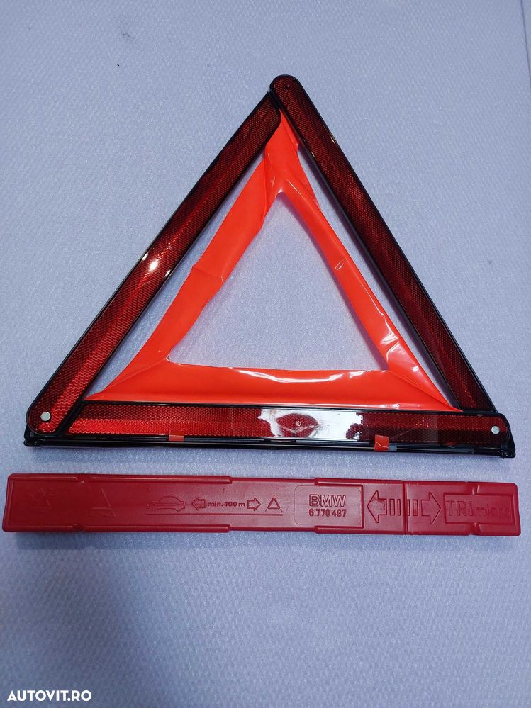 Triunghi reflectorizant Original BMW Seria 1 2 3 4 5 6 7 8 Cod 6770487 - 1