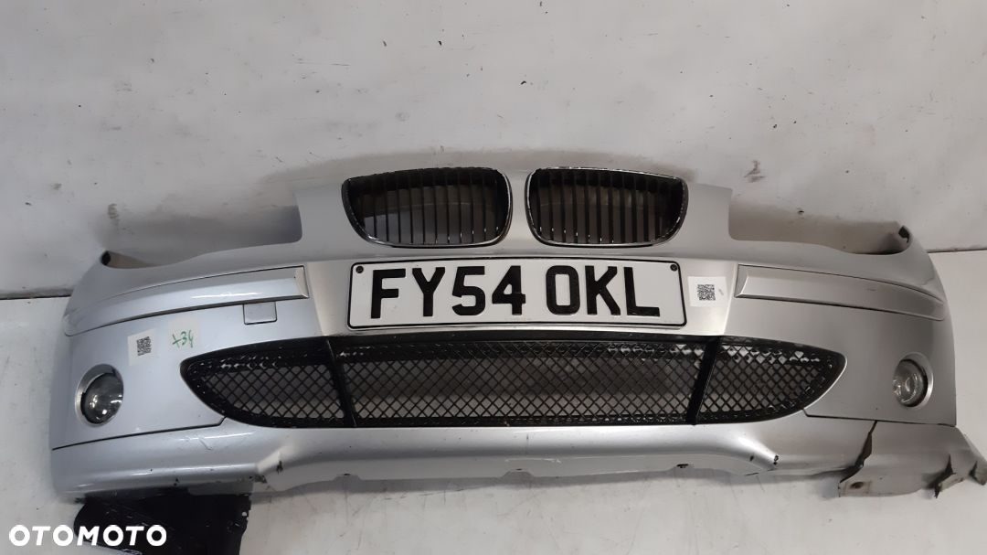+ ZDERZAK PRZÓD PRZEDNI DO BMW 1 I E87 TITANSILBER SREBRNY HALOGENY USZKODZONY ! - 2