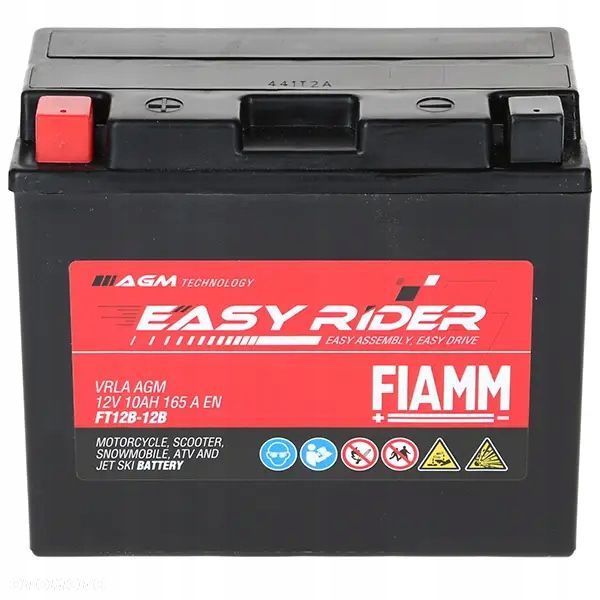 Akumulator Fiamm Easy Rider FTZ12B-12B 10Ah 165A 11471130 - 2