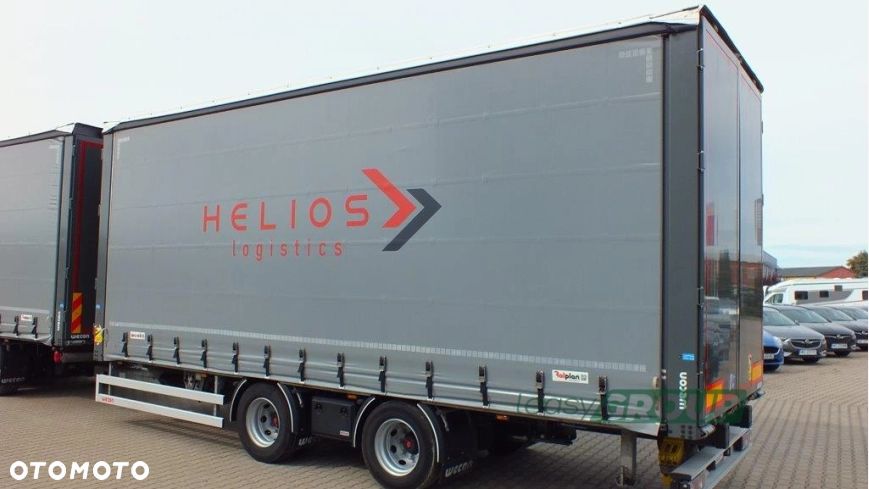 DAF 480 FAR Low Deck 6x2 – zabudowa kurtynowa WECON Przyczepa Kurtynowa WECON PC 780 18.0t - 12