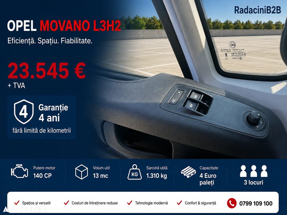 Opel Movano L2H3 VAN volum - 13 mc - 1.310 kg sarcina utila - 7