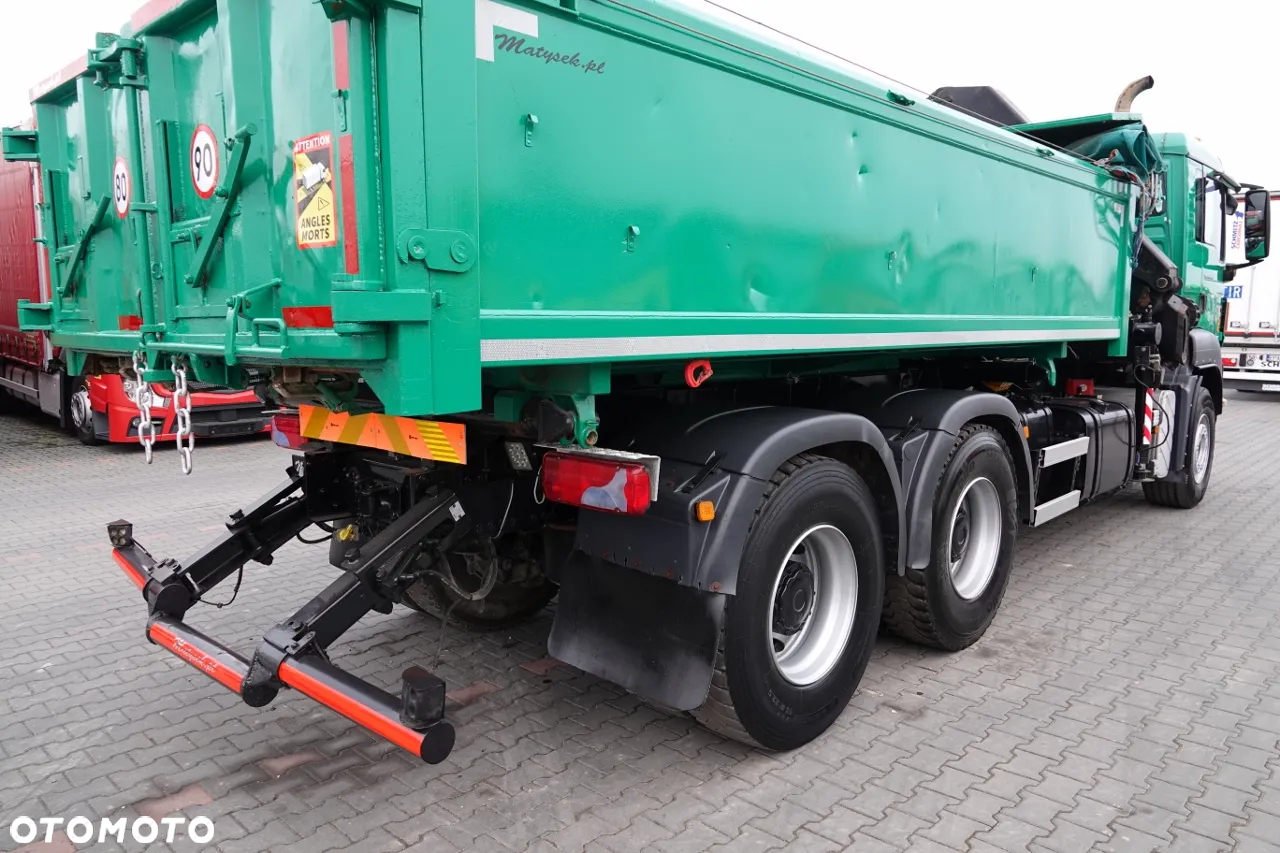 MAN TGS 26.400 / 6X4 / WYWROTKA + HDS PALFINGER PK 16502 / HYDROBURTA /BORDMATIC / SPROWADZONY - 18