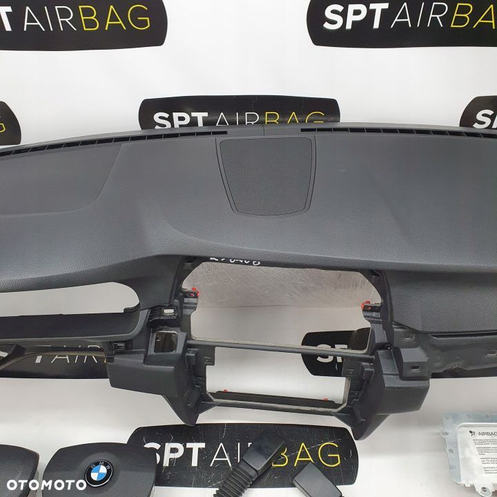 BMW F10 F11 DESKA ROZDZIELCZA KONSOLA KOKPIT PULPIT PODUSZKI AIRBAG AIR BAG NAPINACZE KIT SET - 3