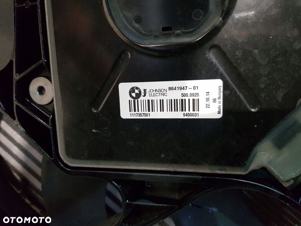 KOMPLET CHŁODNIC WENTYLATOR 8507422 BMW F30 F31 EU 14r 3.0D - 11