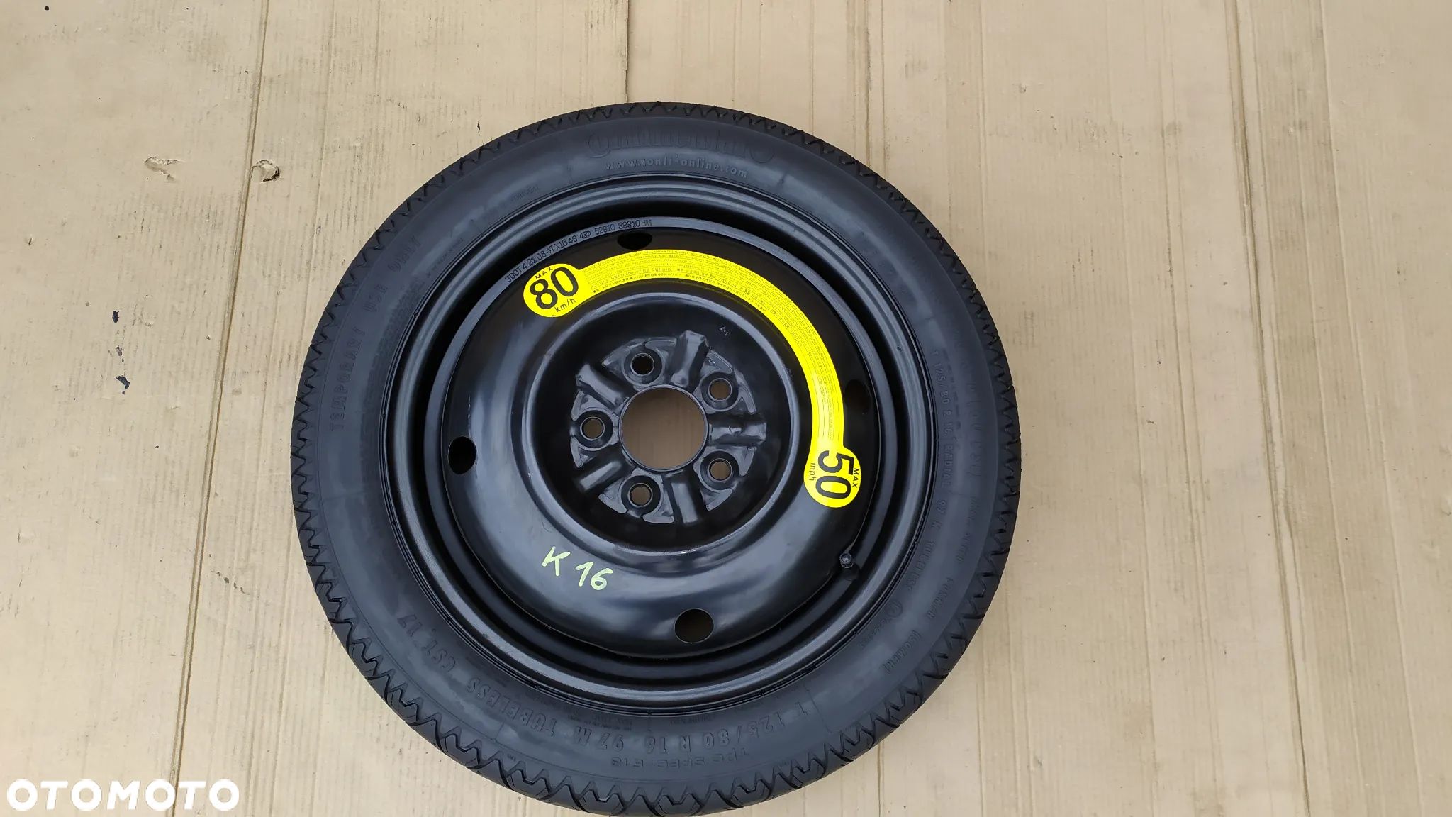 Koło dojazdowe R16 kIA CEED III kIA PRO CEED WYSYŁKA - 1