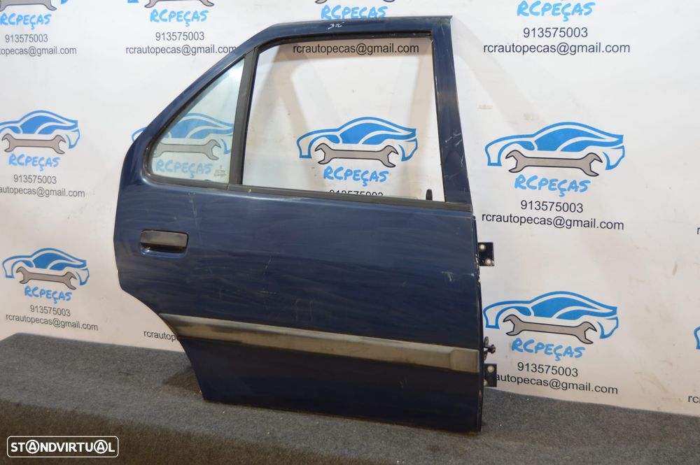 PORTA TRASEIRA TRÁS DIREITA PEUGEOT 306 7B N3 N5 FECHO ELEVADOR MOTOR PUXADOR VIDRO - 4