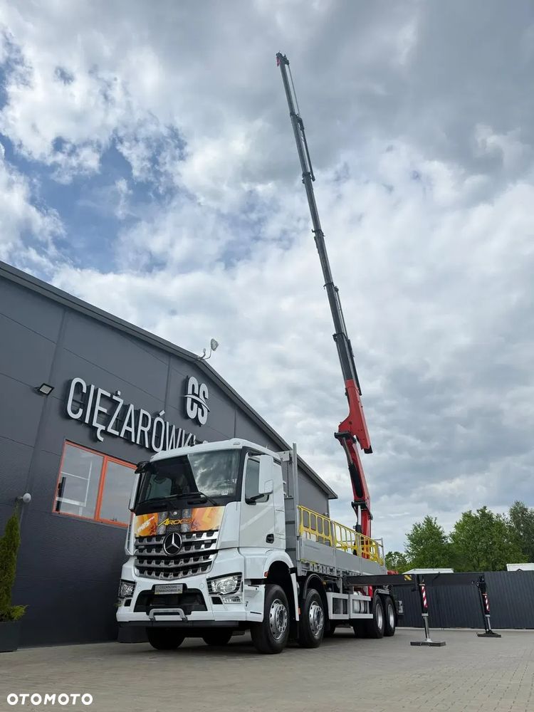 Mercedes-Benz Arocs Actros 3236 // E6 // 8x4 // Palfinger PK48002 z radiem // energetyka budowlanka skrzynia kran crane żuraw dzwig - 9