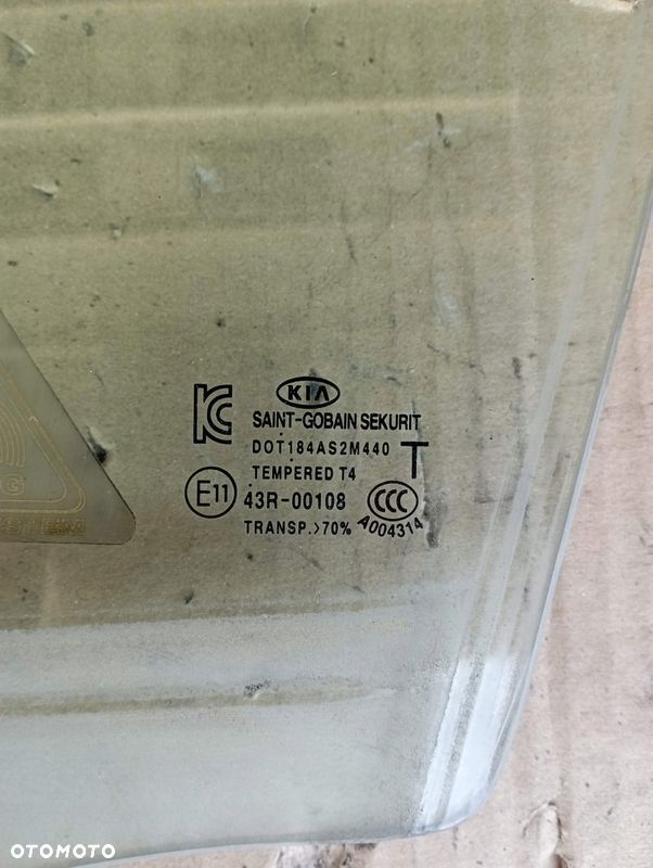 KIA CARENS IV 4 5D SZYBA DRZWI LEWA PRZÓD PRZEDNIA - 2
