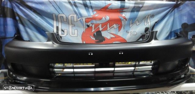 Para-choques frontal honda civic 1999-2001 2 / 3 / 4 portas em plástico ABS - 24
