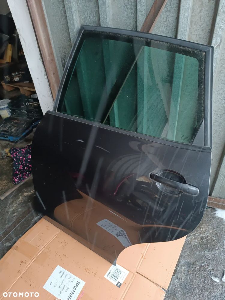 SEAT ALTEA DRZWI TYŁ TYLNE LEWE KOMPLETNE CZARNE L051 LO51 - 2