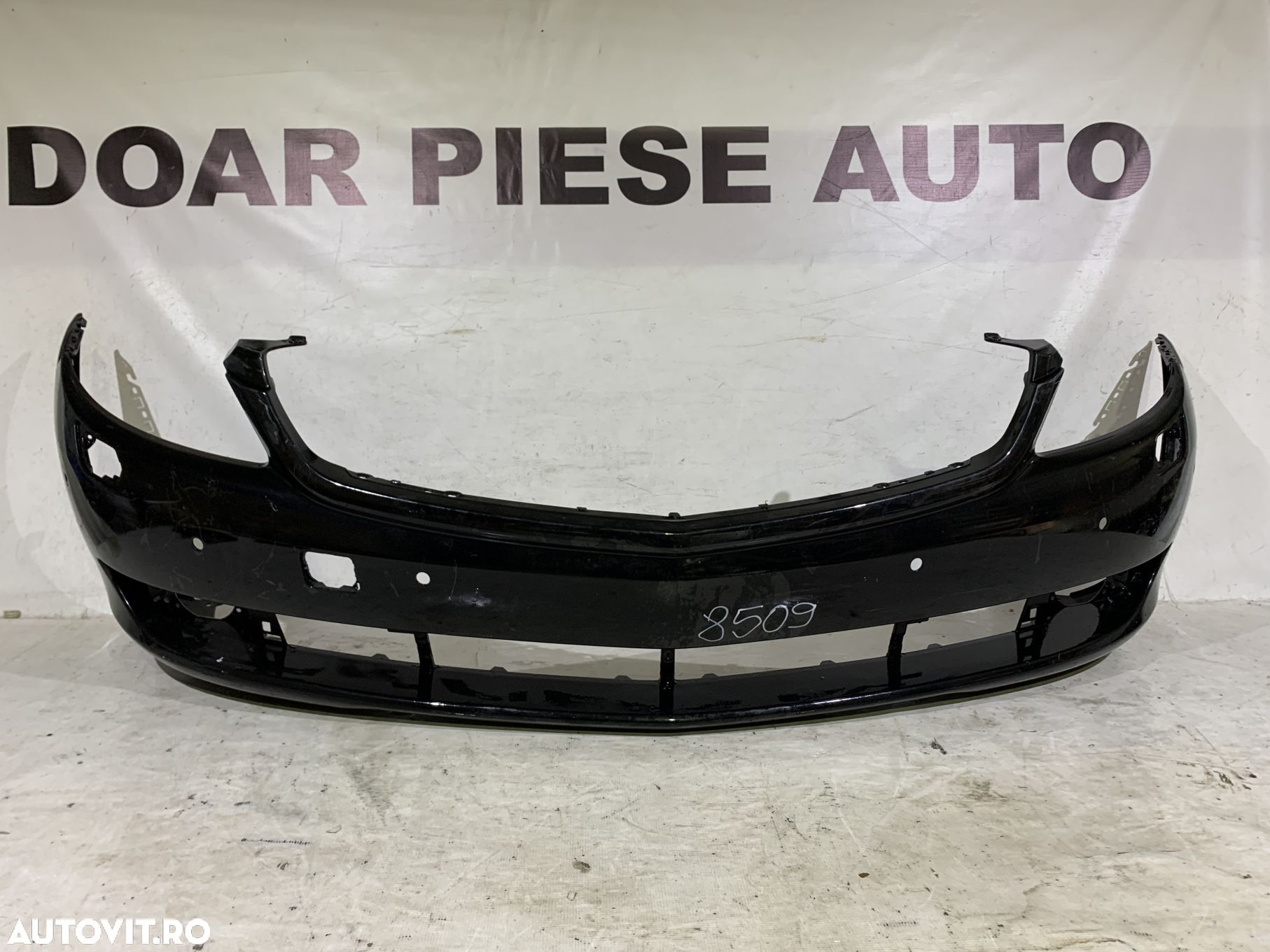 Bara fata Mercedes CL, W216, 2006, 2007, 2008, 2009, 2010, cod origine OE A2168800040, cu gauri pentru spalatori faruri si senzori de parcare (6). - 1