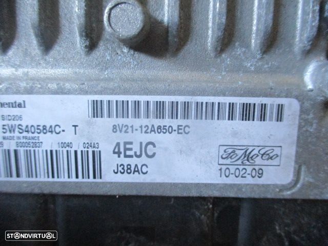 Centralina Cent1450 FORD FIESTA 6 2010 1.4TDCI 70CV 0P CINZA CONTINENTAL - 3