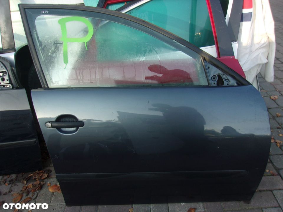 SEAT IBIZA CORDOBA 02-08 DRZWI PRAWE PRZÓD CZARNE ZAMEK PODNOSNIK SZYBA KLAMKA BOCZEK WIAZKA LISTWA - 1