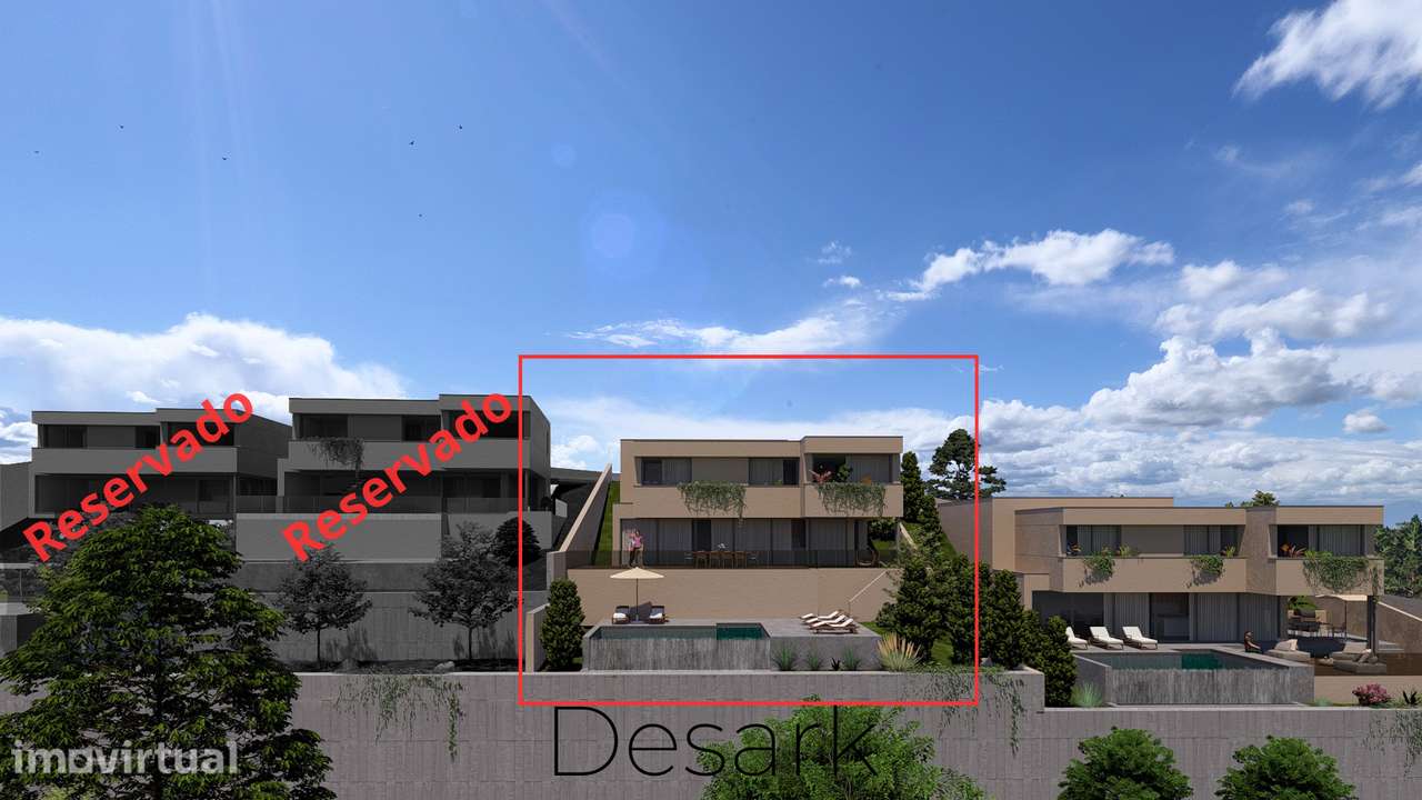 Terreno com Projeto Aprovado T3 |  Vistas para a Póvoa de Lanhoso - Grande imagem: 2/9