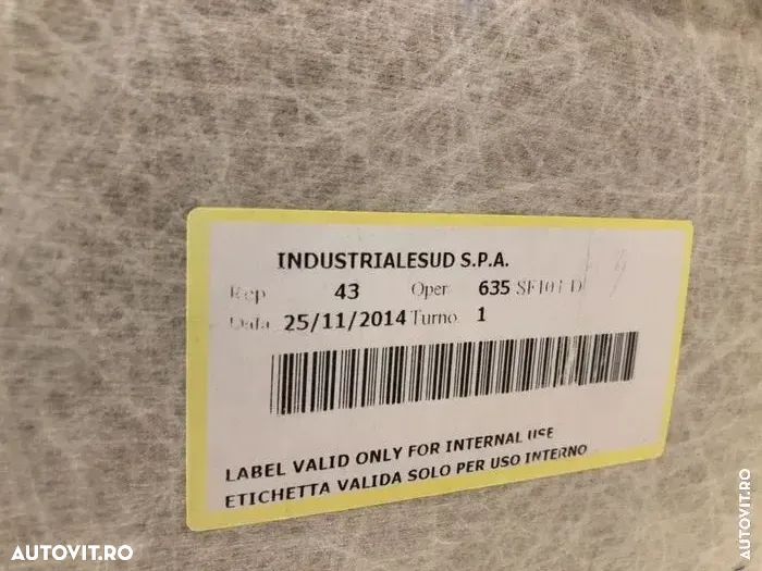 Plafon interior textil crem sau gri BMW F10 520d 2010-2016 seria 5 518d 525d 530xd fără trapa - 6