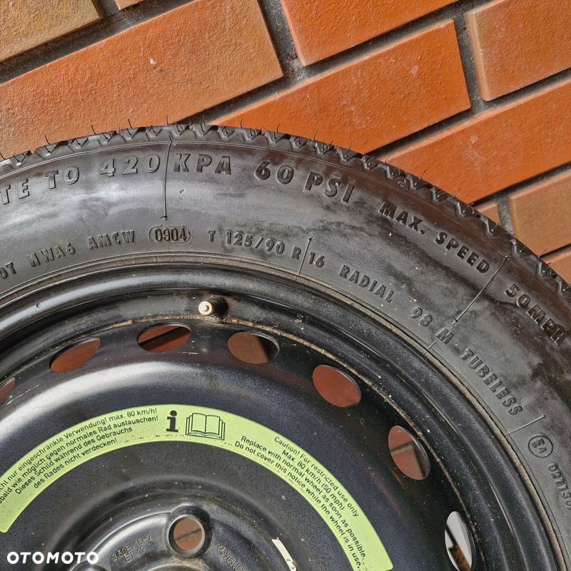 MERCEDES W209 KOŁO DOJAZDOWE 125/90/16 5x112 ET17 - 3