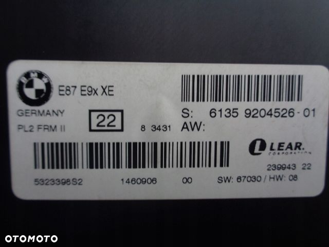 moduł sterownik świateł bmw e90 e91 e81 e87 x1 - 1