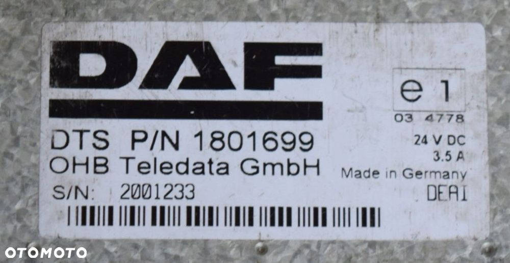 NAWIGACJA NAVI DAF CF XF 105 GPS 2 DIN Nr. 1801699 - 6