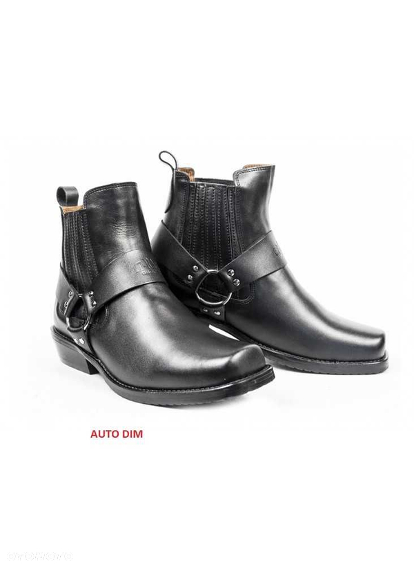 Buty motocyklowe skórzane Chopper Kowbojki KST