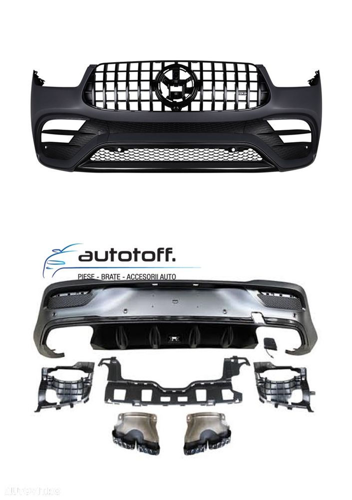 Pachet exterior Mercedes GLE Coupe C167 (2020+) Full Black 63AMG - 1