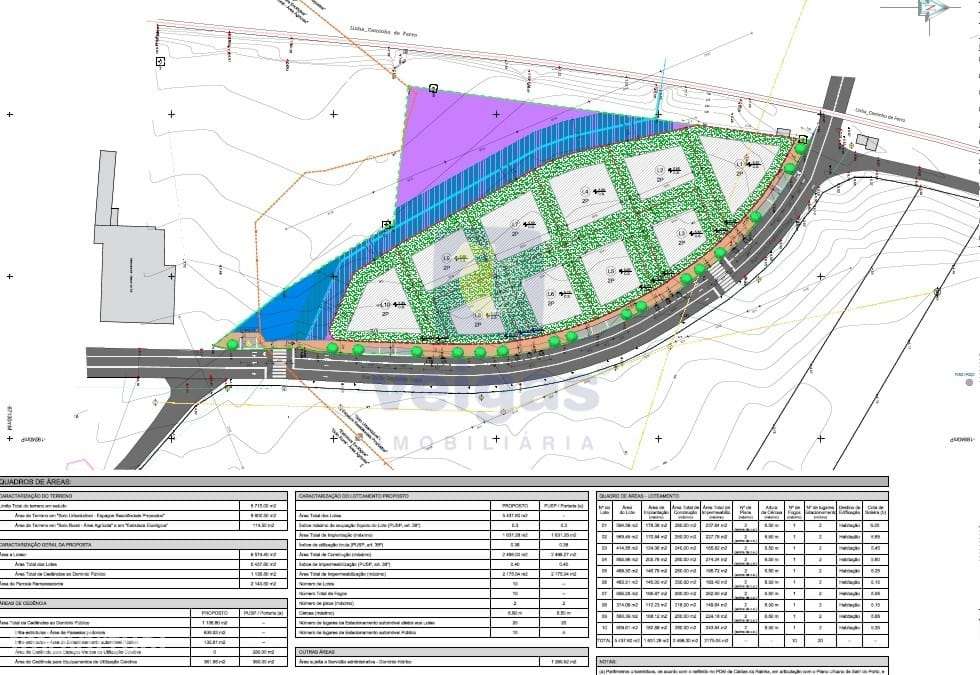 Terreno com Projeto Aprovado p/ 10 Lotes destinados a Moradias Isolad - Grande imagem: 2/19