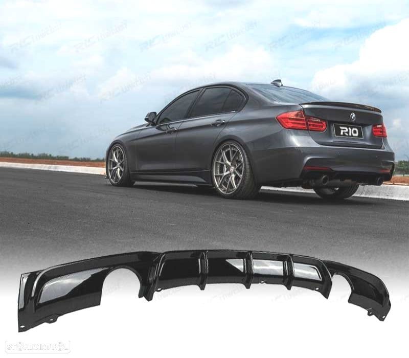 DIFUSOR BMW F30 F31 LOOK M PERFORMANCE DULPA SAIDA PRETO BRILHANTE - 1