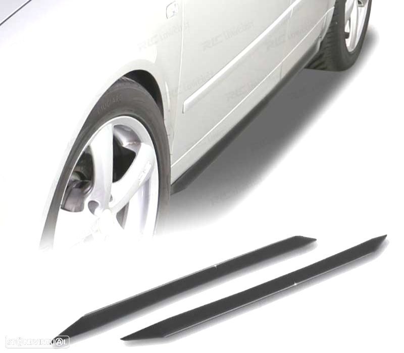 EXTENSÕES EMBALADEIRAS AUDI A4 B6 8E LOOK S LINE PRETO BRILHANTE - 3