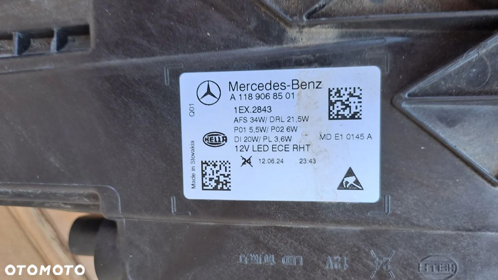 MERCEDES CLA W118 LIFT LEWA LAMPA FULL LED A1189068501 - 5