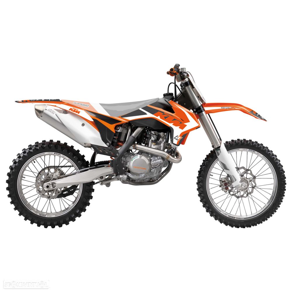 kit autocolantes blackbird dream 4 ktm exc / sx - 2