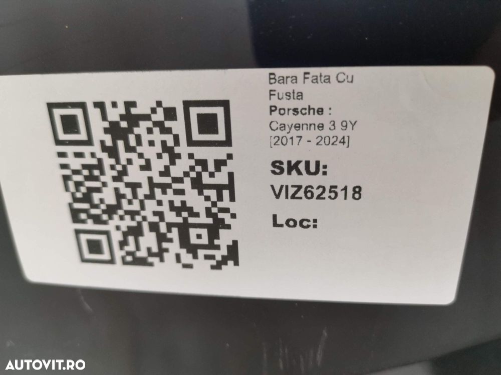 Bara Fata Cu Fusta Porsche  Cayenne 3 9Y 2017 2018 2019 2020 2021 2022 - 8