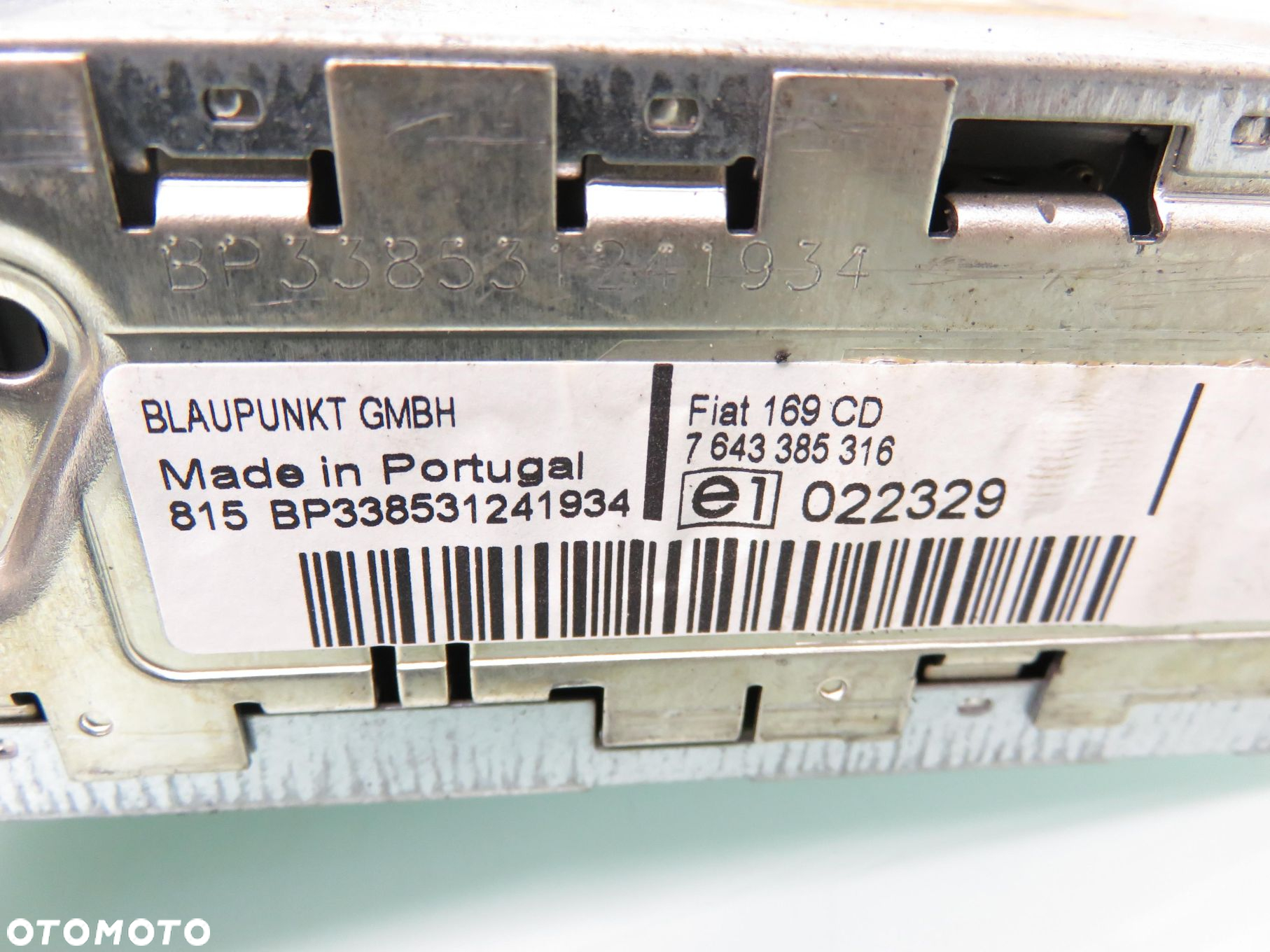 RADIO FIAT PANDA II 7643385316 169CD - 5