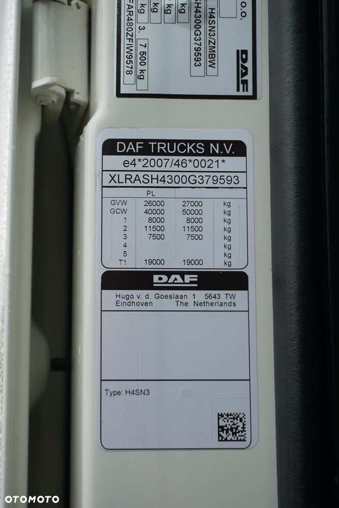 DAF XF 480 / E 6 / ACC / CHŁODNIA + WINDA / 18 PALET / ŁAD. 12 540KG - 11