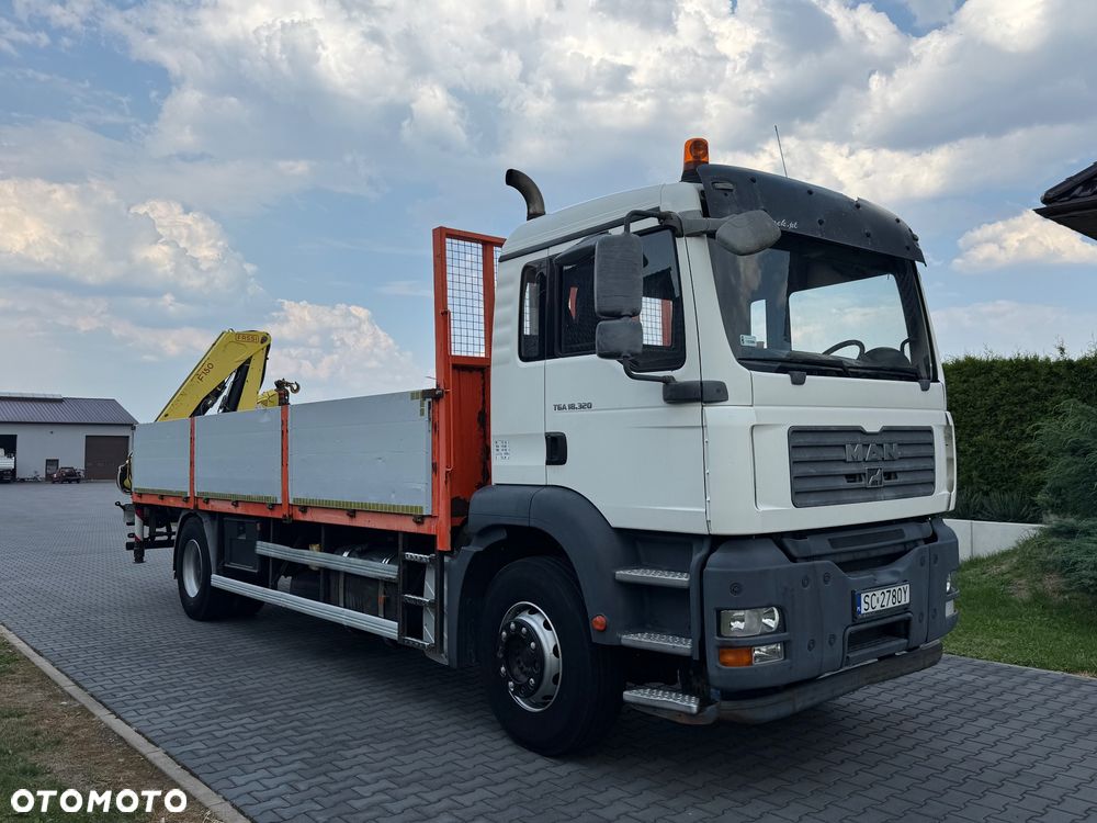MAN MAN TGA 18 320 Niski przebieg 247 000 km klimatyzacja resor Hds Fassi 150 sterowanie radiowe - 2