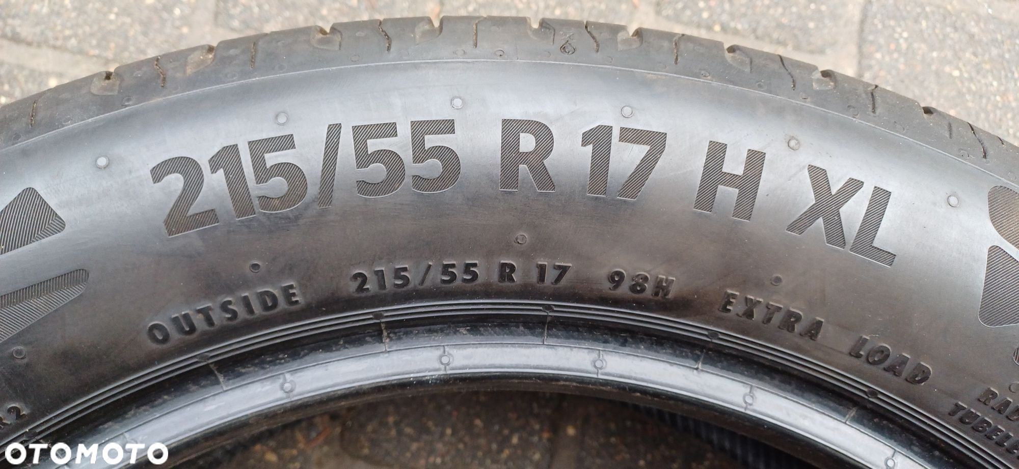 CONTINENTAL 215/55R17 98H XL , pojedyńcza opona letnia. - 5