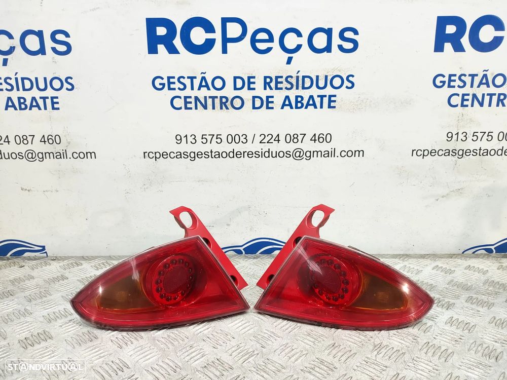 Conjunto Farolins Led Tras Traseiro Direito Esquerdo Seat Leon 1P Fase 1 5 Portas - 11
