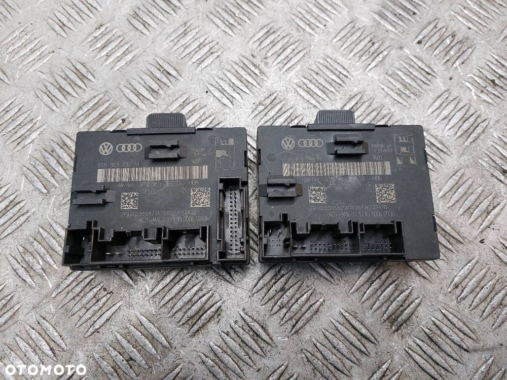 MODUŁY DRZWI PRAWY PRZÓD + TYŁ AUDI A4 B8 8T0959792D 8T0959795B - 1
