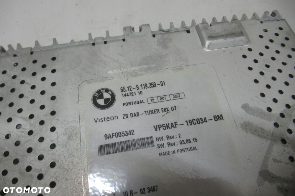 Bmw E81 E87 E90 E92 E93 Moduł Sterownik Tuner Odbiornik Tv Dab 9119359 - 3