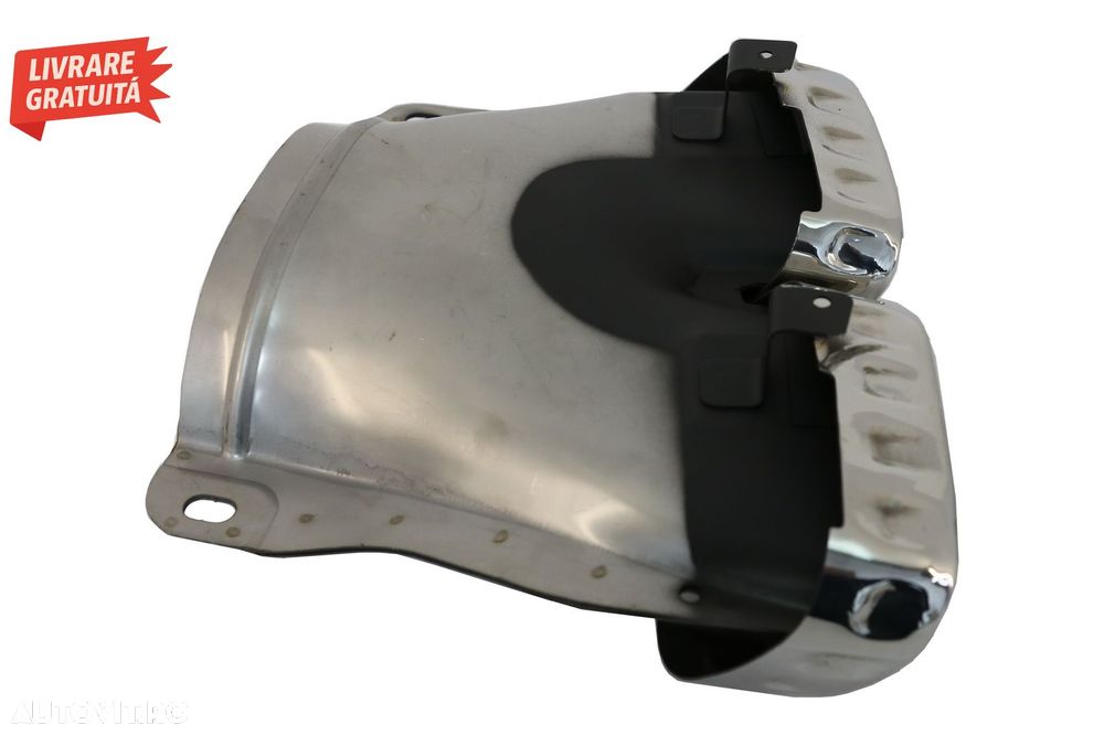 Difuzor Bara Spate cu Ornamente Evacuare Crom Mercedes GLE W167 SUV (2019-Up) GLE - livrare gratuita - 11